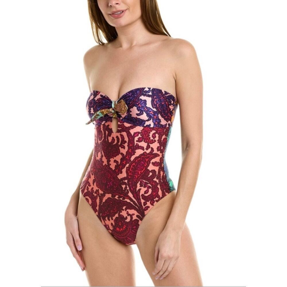 ZIMMERMANN Tiggy Keyhole Tie One-Piece Swimsuit
